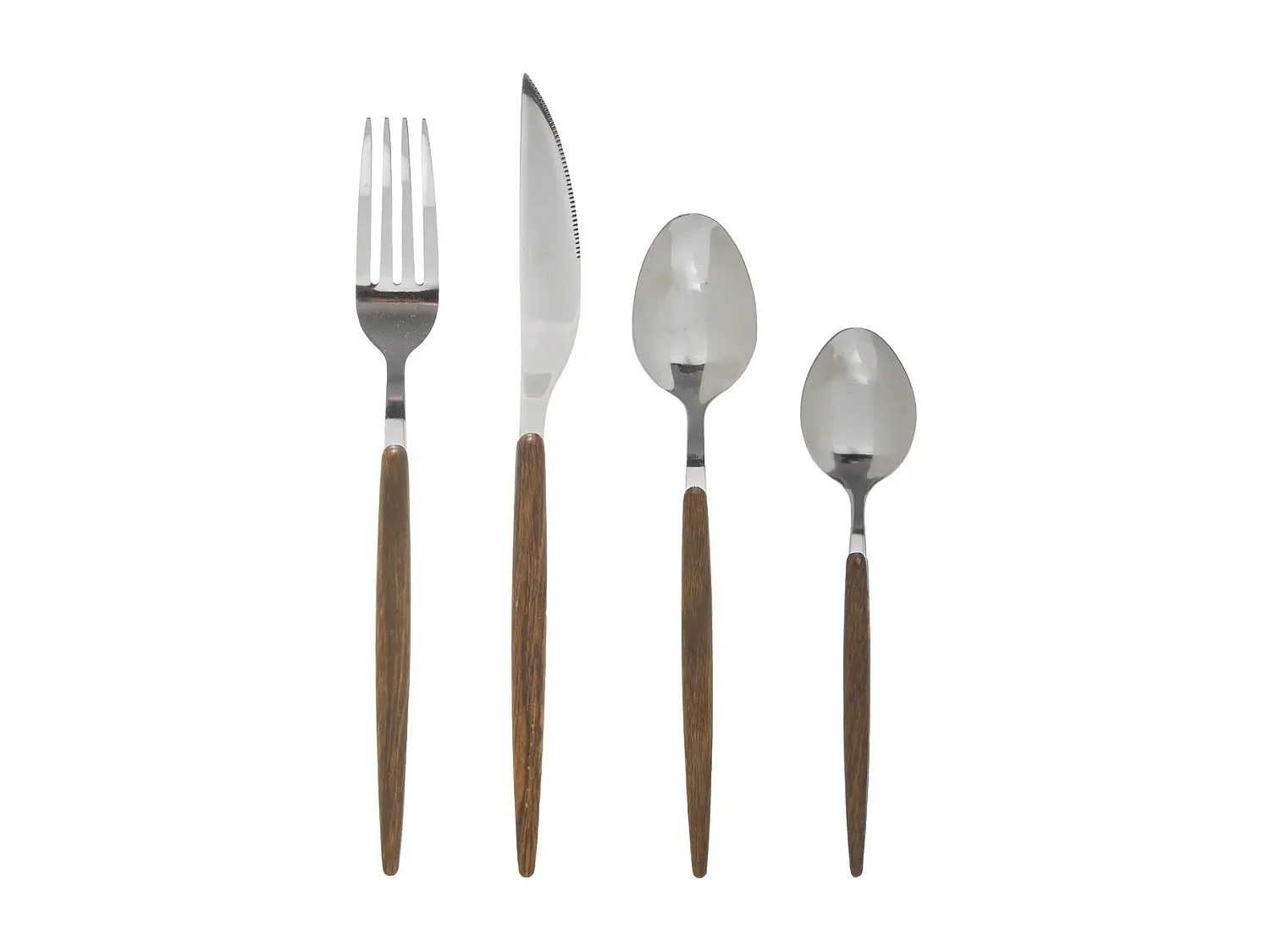 Ménagère 24 Pièces "Amazonie" 21cm Naturel
