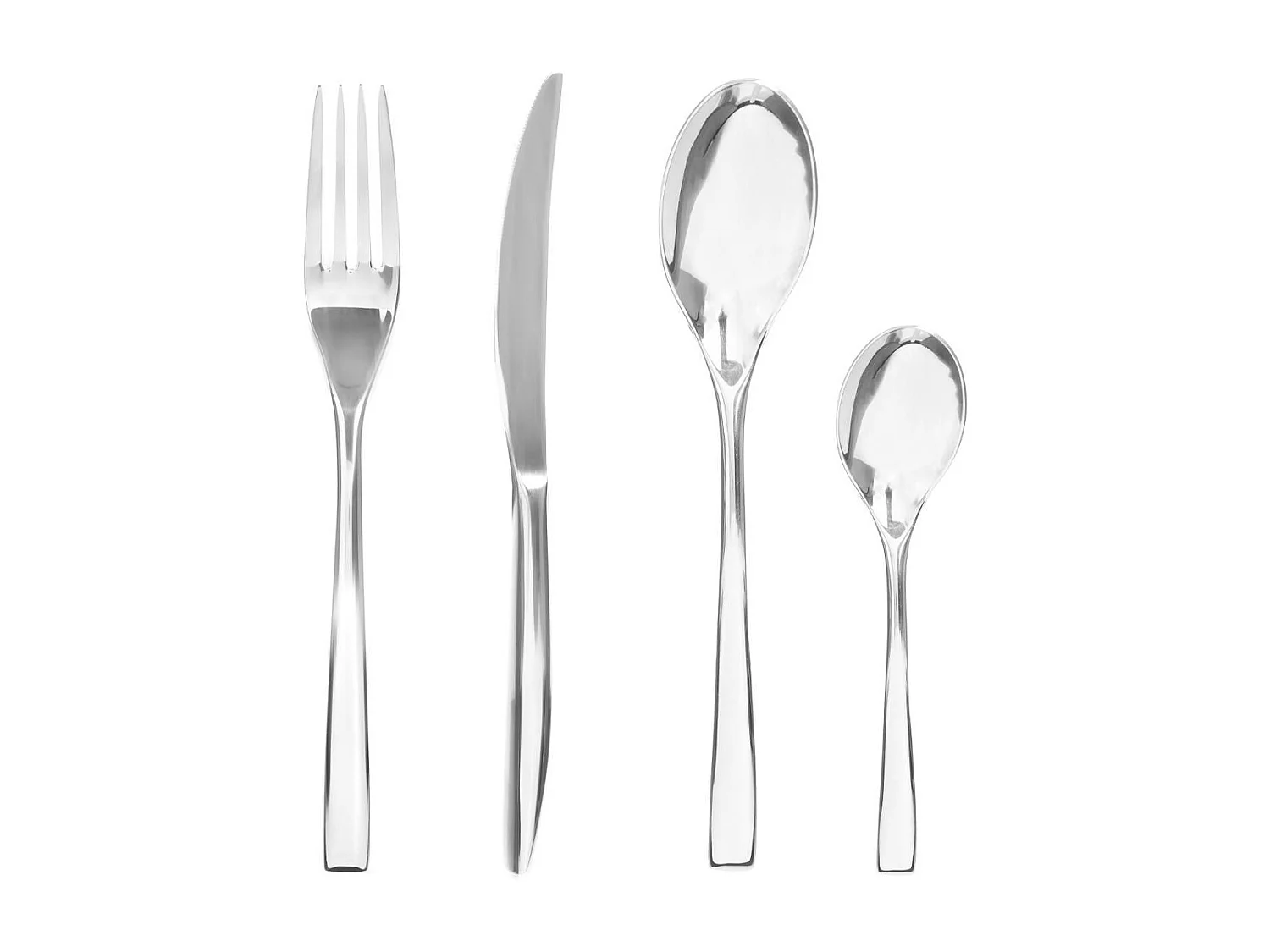 Ménagère 24 Pièces Inox "Denali" 27cm Argent