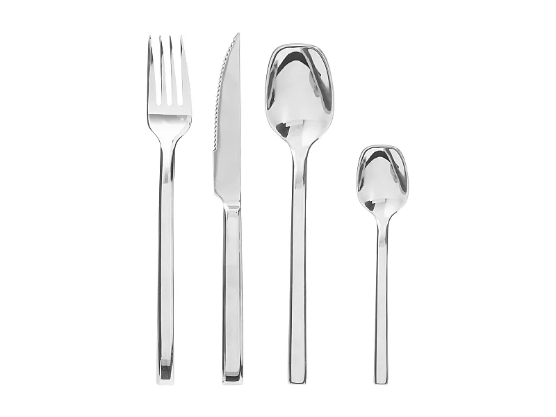 Ménagère 24 Pièces Inox "Kara" 27cm Argent