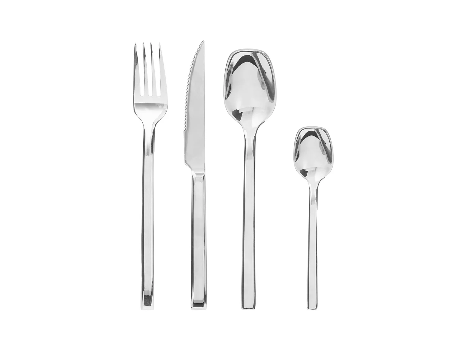 Ménagère 24 Pièces Inox "Kara" 27cm Argent