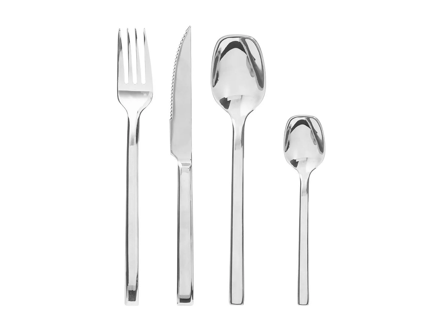 Ménagère 24 Pièces Inox "Kara" 27cm Argent