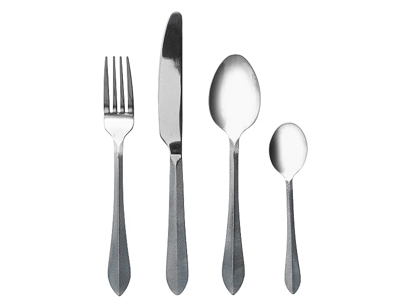 Ménagère 24 Pièces Inox "Carya" Gris