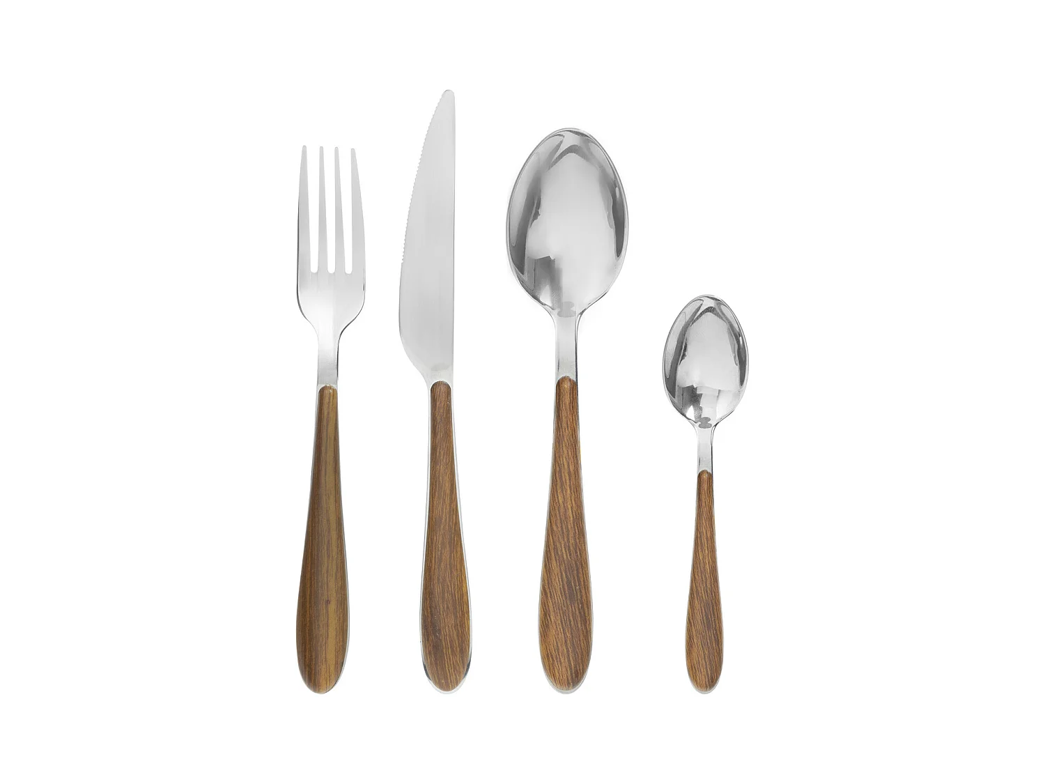 Ménagère 24 Pièces Inox "Marc" 27cm Naturel