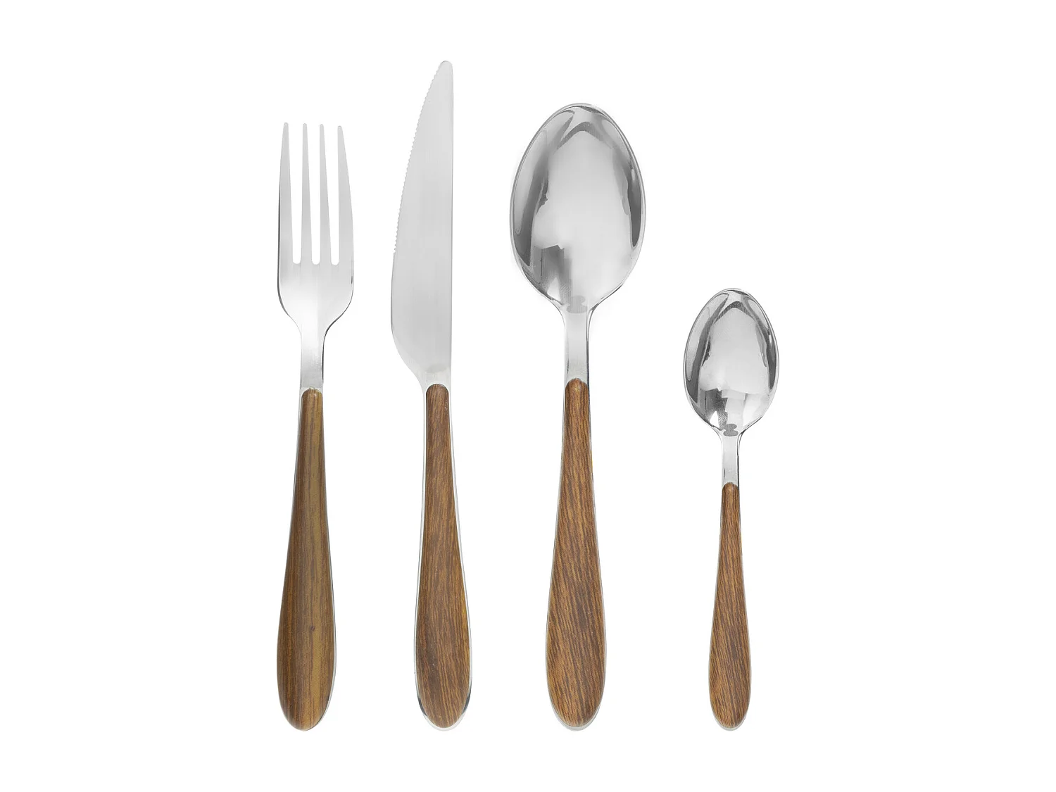 Ménagère 24 Pièces Inox "Marc" 27cm Naturel