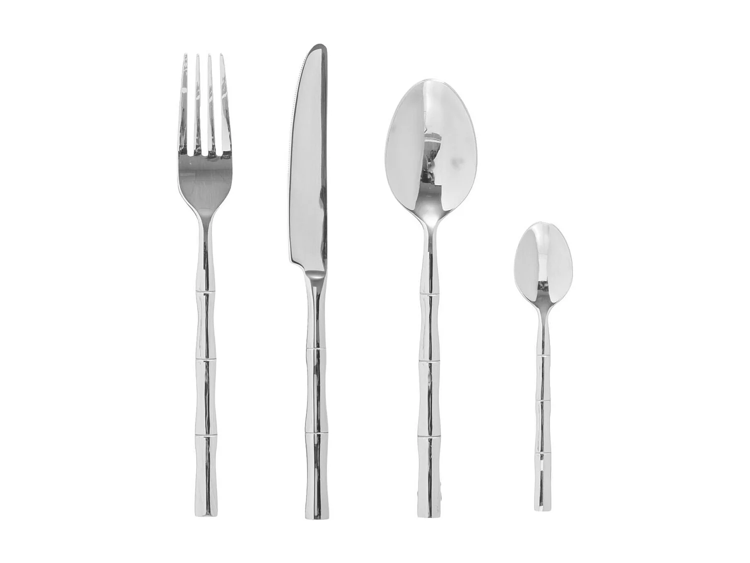 Ménagère 24 Pièces Inox "Pazen" 27cm Argent