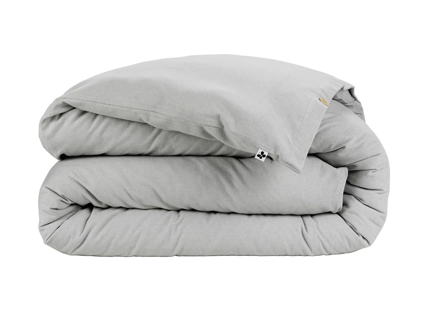 Housse de couette flanelle 260 x 240 cm Candice Brume