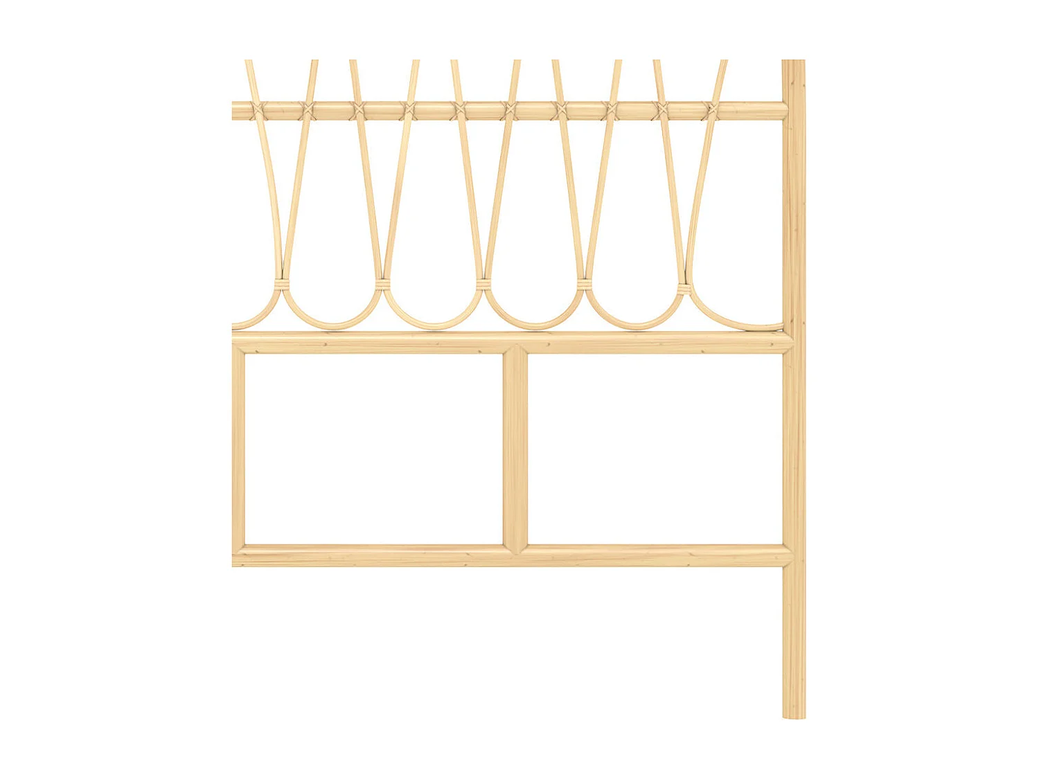 Testata in rattan naturale 140 cm - Elior