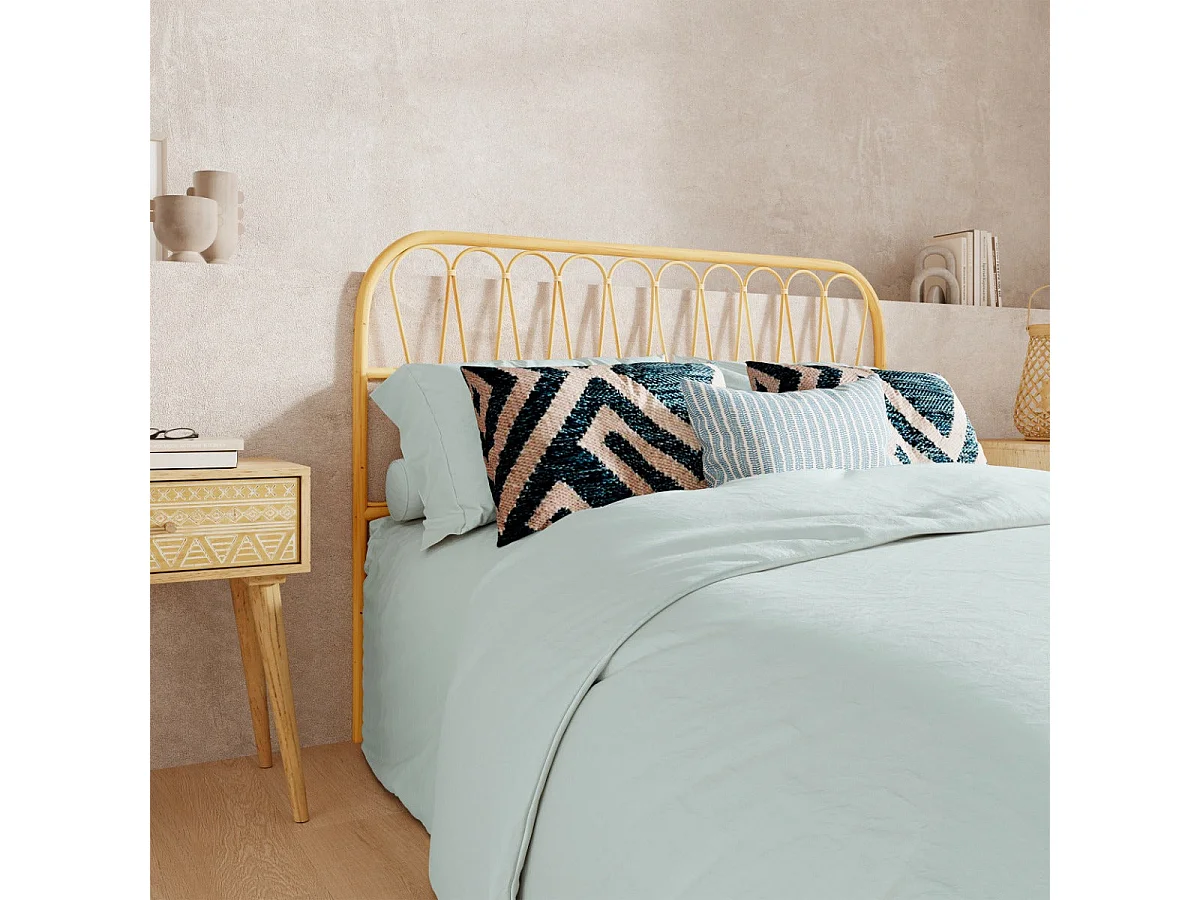 Cabecero de ratán natural 140 cm - Elior