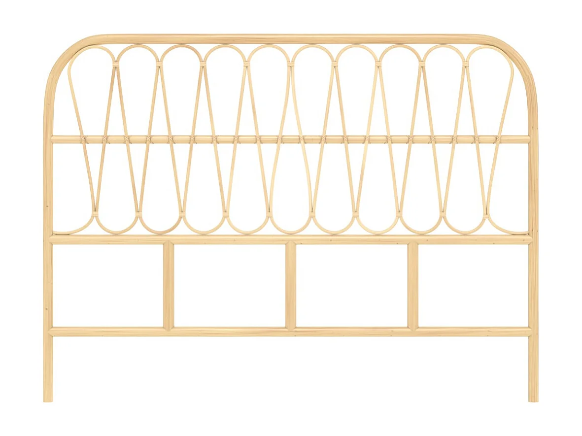 Cabecero de ratán natural 140 cm - Elior