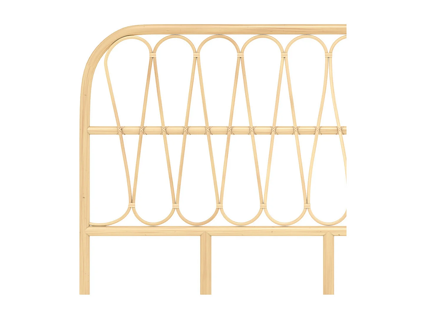 Cabecero de ratán natural 140 cm - Elior