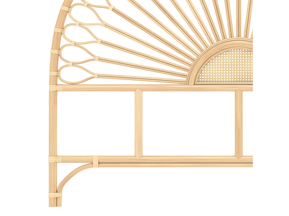 Testata in rattan naturale 160 cm - Alan