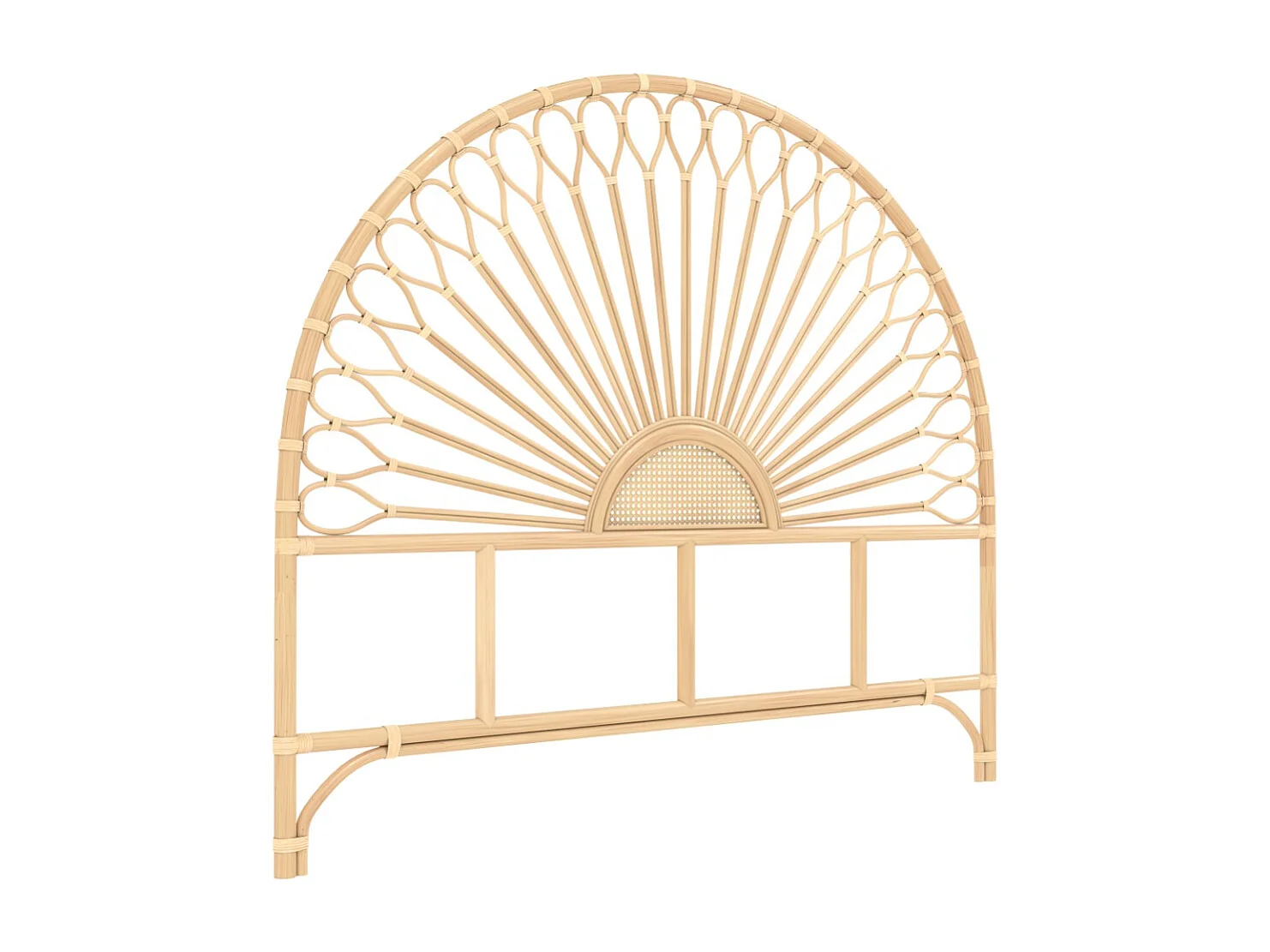 Tête de lit en rotin naturel 160 cm - Alan