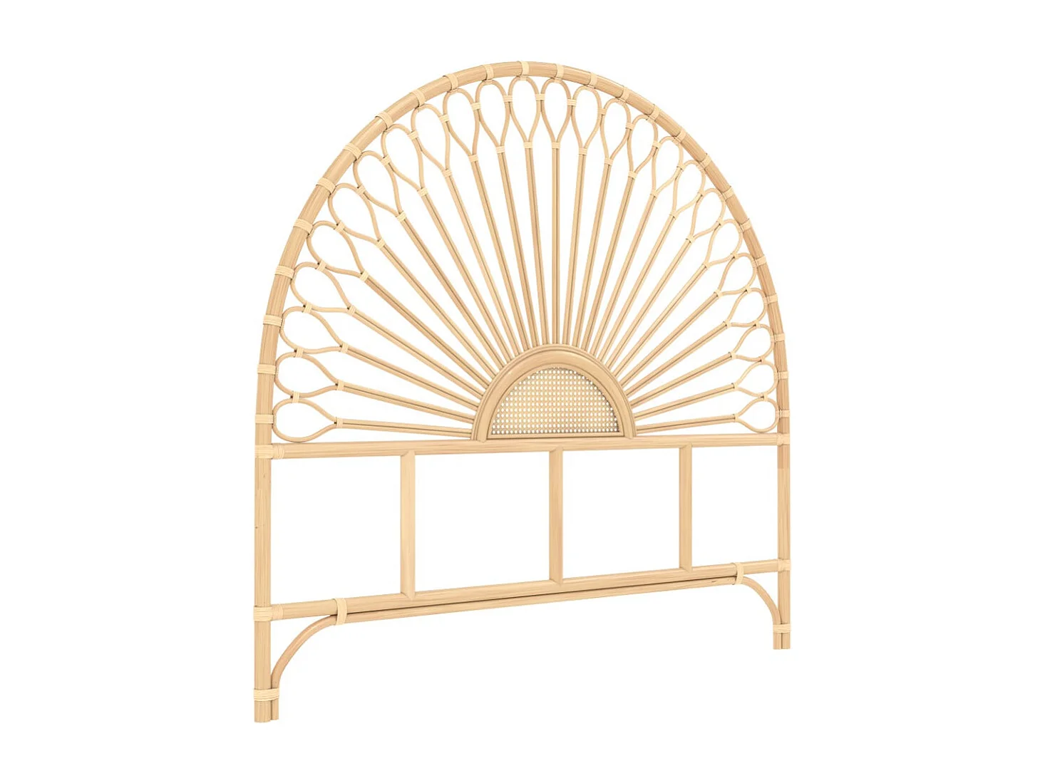 Tête de lit en rotin naturel 140 cm - Alan