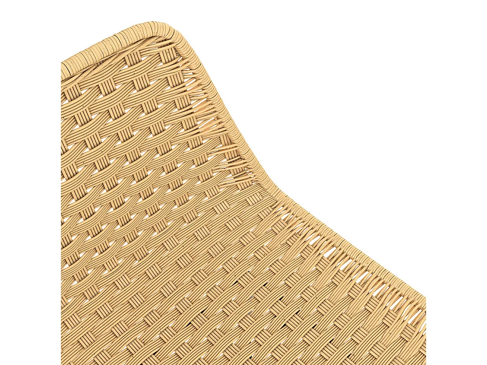 Set de 2 sillas para isla de cocina en ratán natural 65,5 cm - Mara