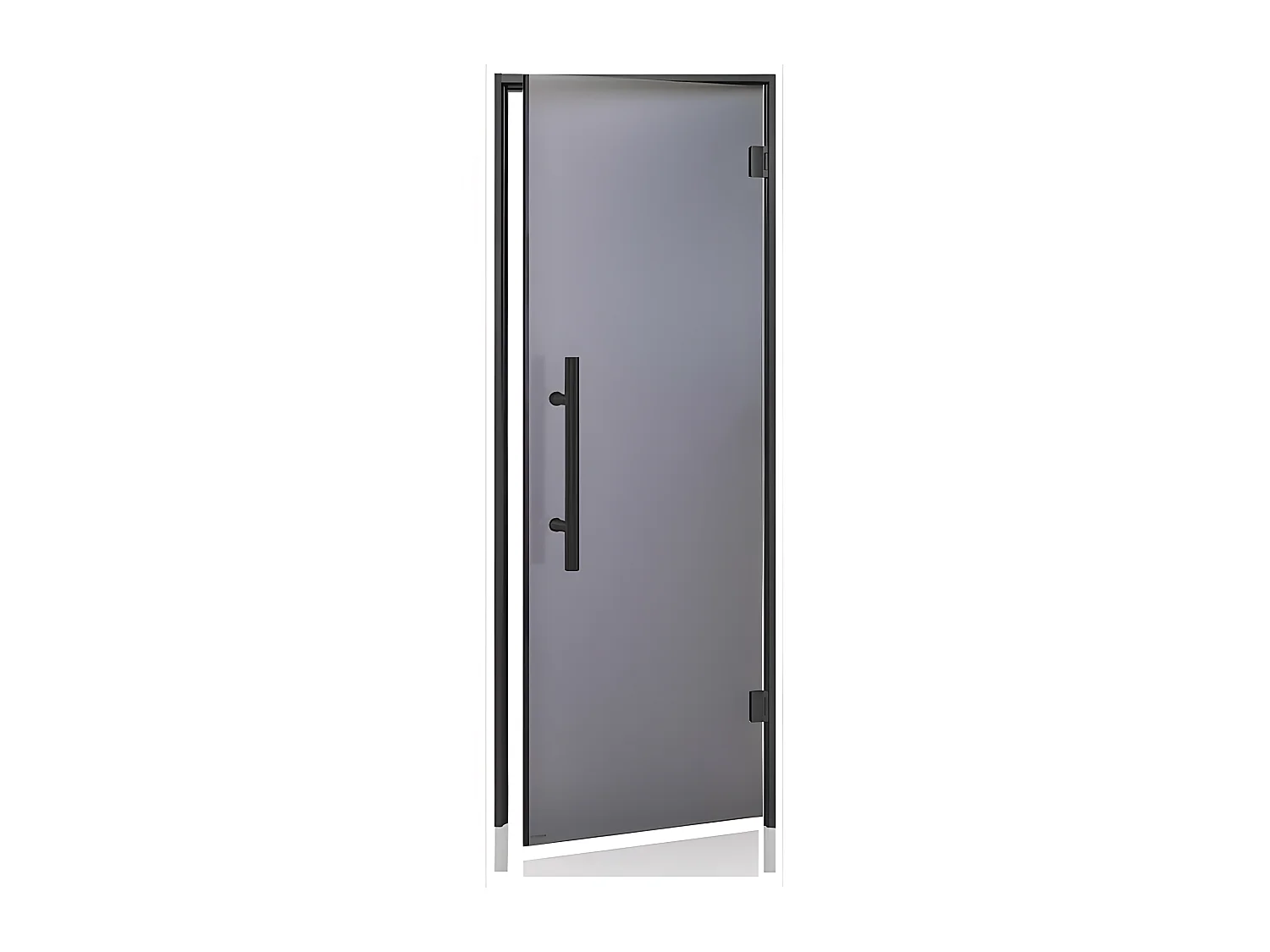 Porte vitrée BLACK LUXE 70 pour hammam largeur 70 cm hauteur 190 cm