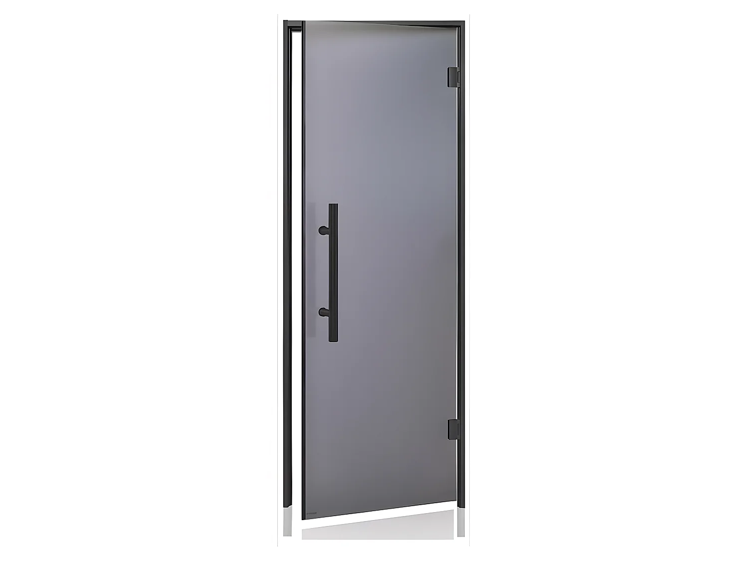 Porte vitrée BLACK LUXE 70 pour hammam largeur 70 cm hauteur 190 cm