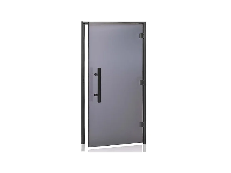 Porte pour hammam PRO BLACK LUXE 100 Norme PMR 100 x 200 cm