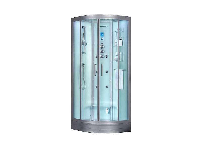 Cabine douche Hammam Archipel® QDR 80C WHITE - 80x80 -1 place