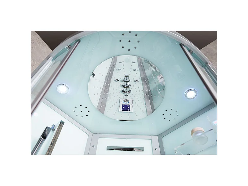 Cabine douche Hammam Archipel® QDR 80C WHITE - 80x80 -1 place