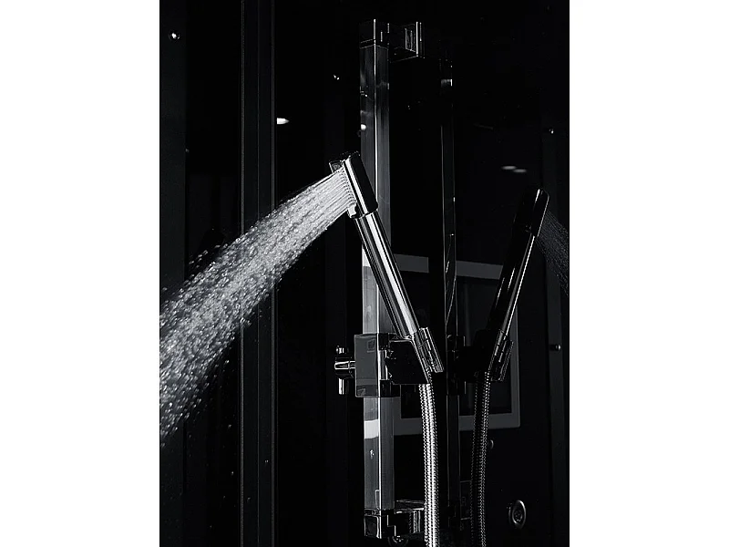 Cabine douche Hammam Archipel® Pro 95G BLACK (95x95cm) - 1 place