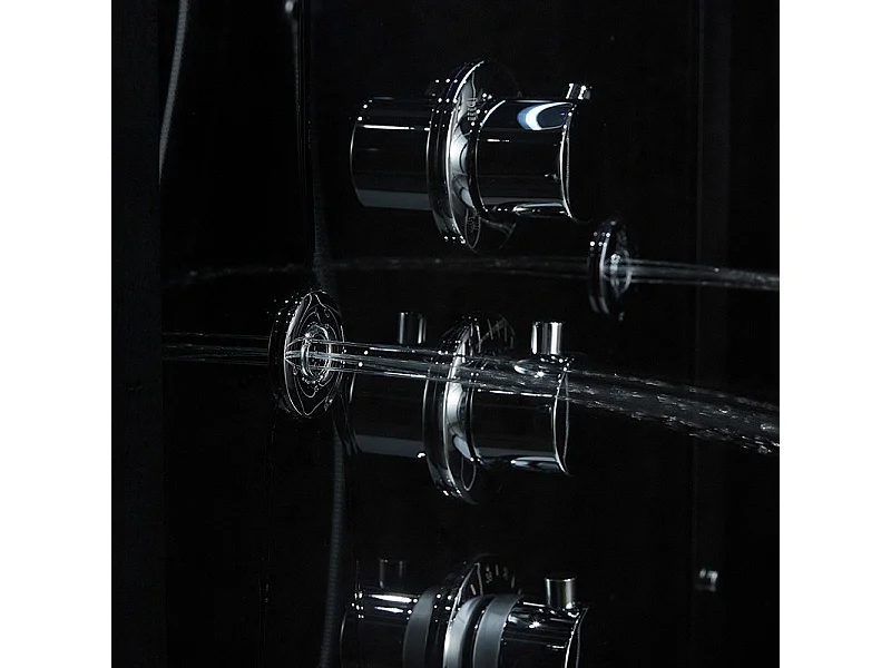 Cabine douche Hammam Archipel® Pro 95G BLACK (95x95cm) - 1 place