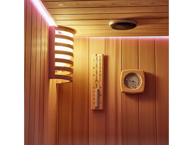 Combiné Sauna Hammam Boreal® Sublimation en Cèdre Rouge - 8 places - 340*175*210