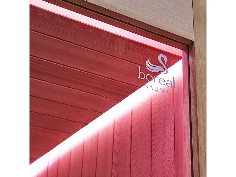 Combiné Sauna Hammam Boreal® Sublimation en Cèdre Rouge - 8 places - 340*175*210