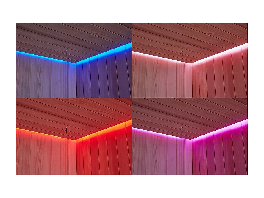 Combiné Sauna Hammam Boreal® Sublimation en Cèdre Rouge - 8 places - 340*175*210