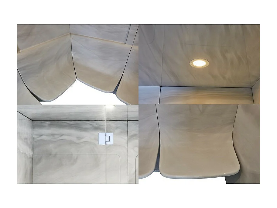 Combiné Sauna Hammam Boreal® Sublimation en Cèdre Rouge - 8 places - 340*175*210