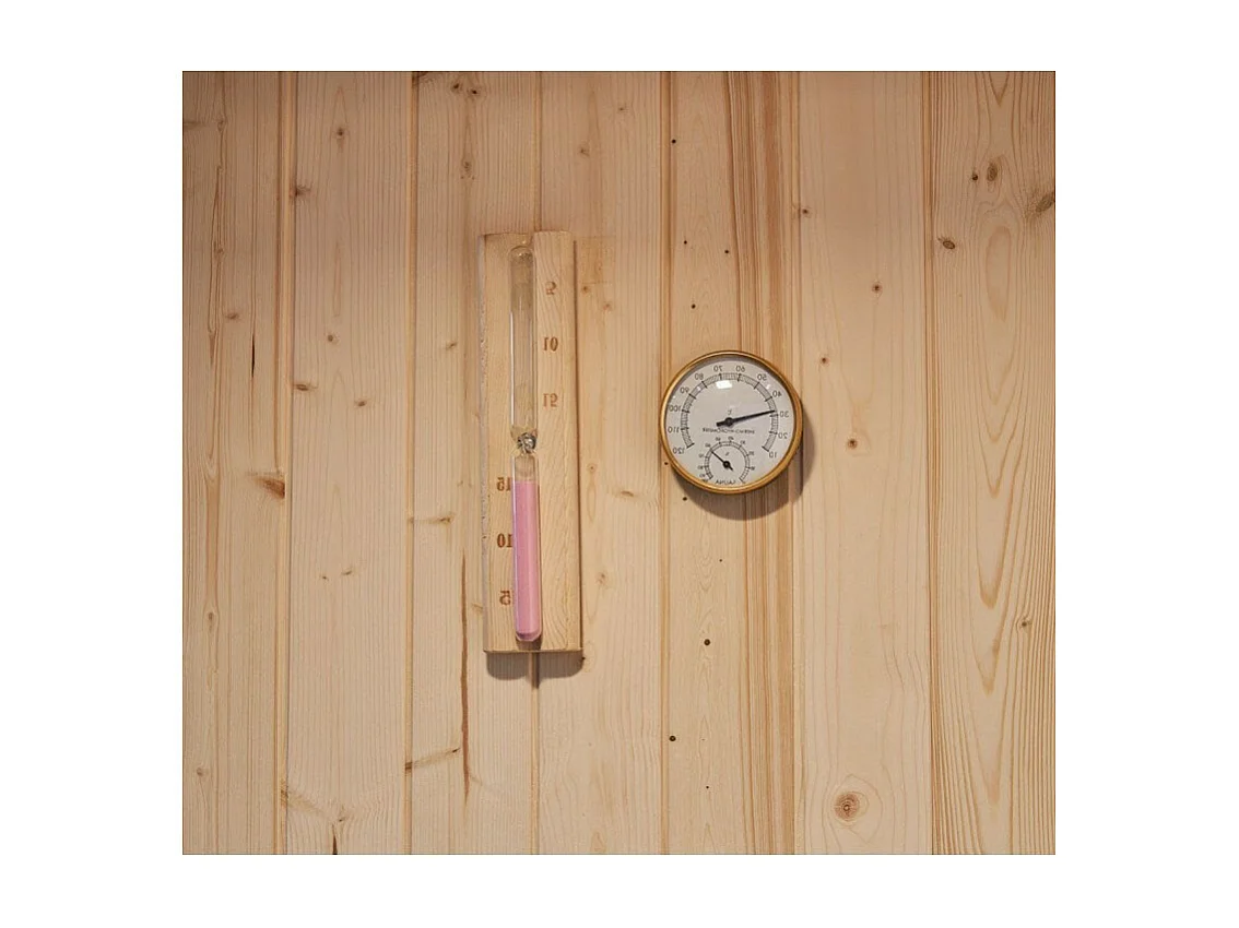 Combi Sauna Douche Hammam Boreal® SH220-G-Black Edition - gauche