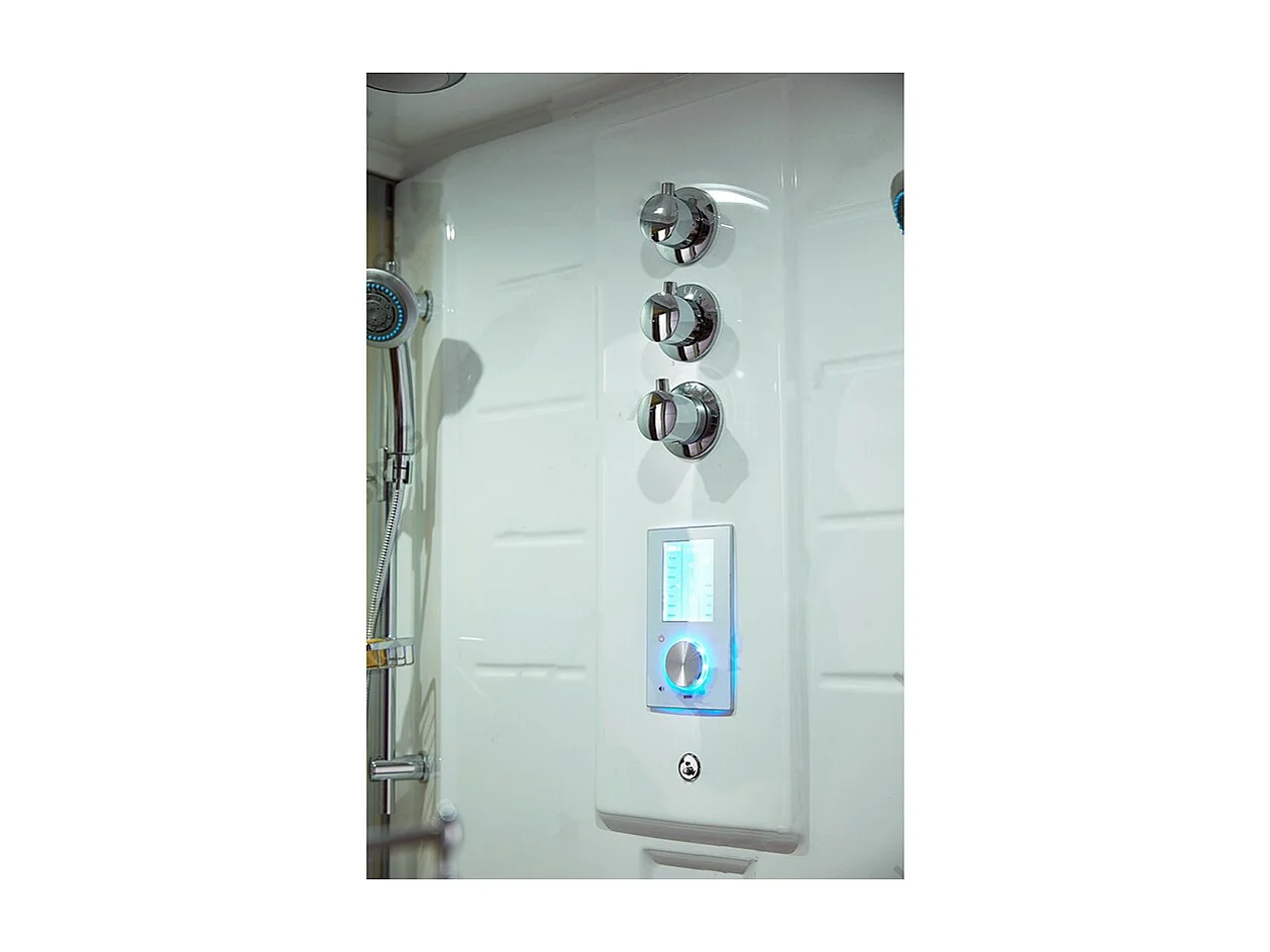 Combi Sauna Infrarouge Douche Hammam Boreal® IR-H-220D - droite