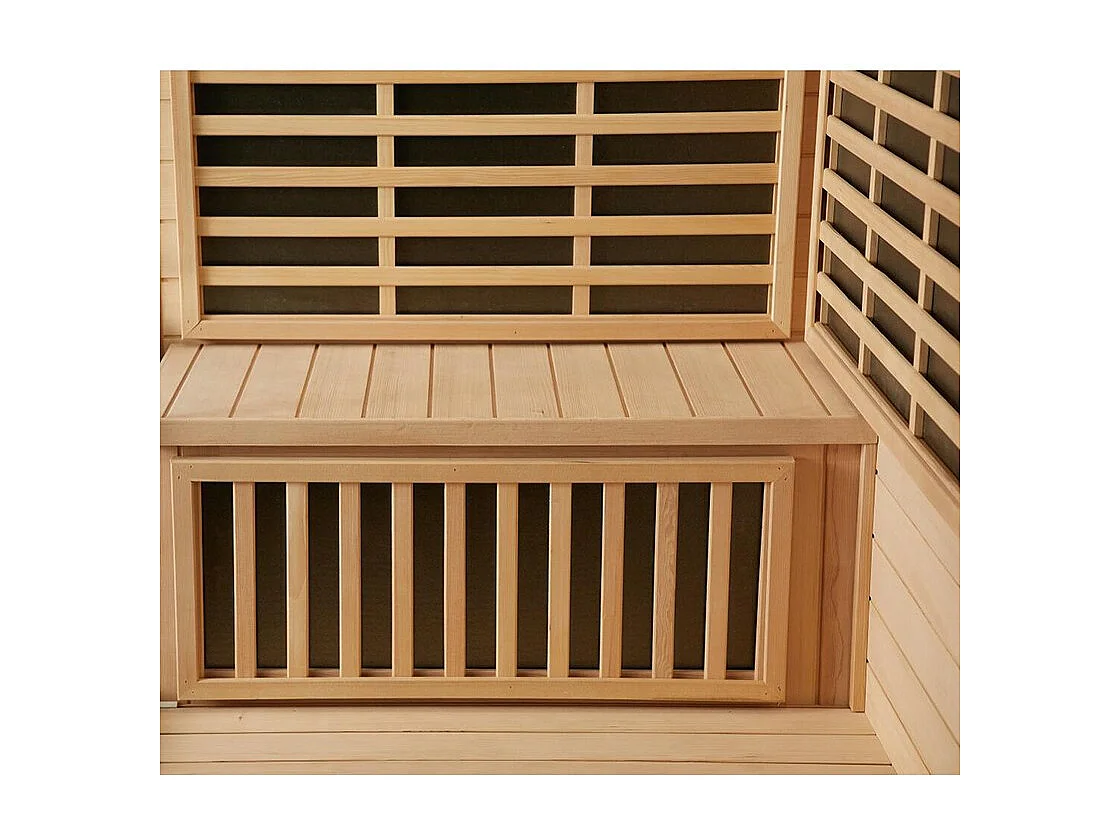 Combi Sauna Infrarouge Douche Hammam Boreal® IR-H-220D - droite