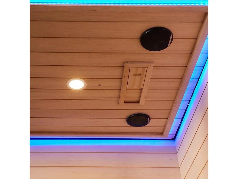 Combi Sauna Infrarouge Douche Hammam Boreal® IR-H-220D - droite