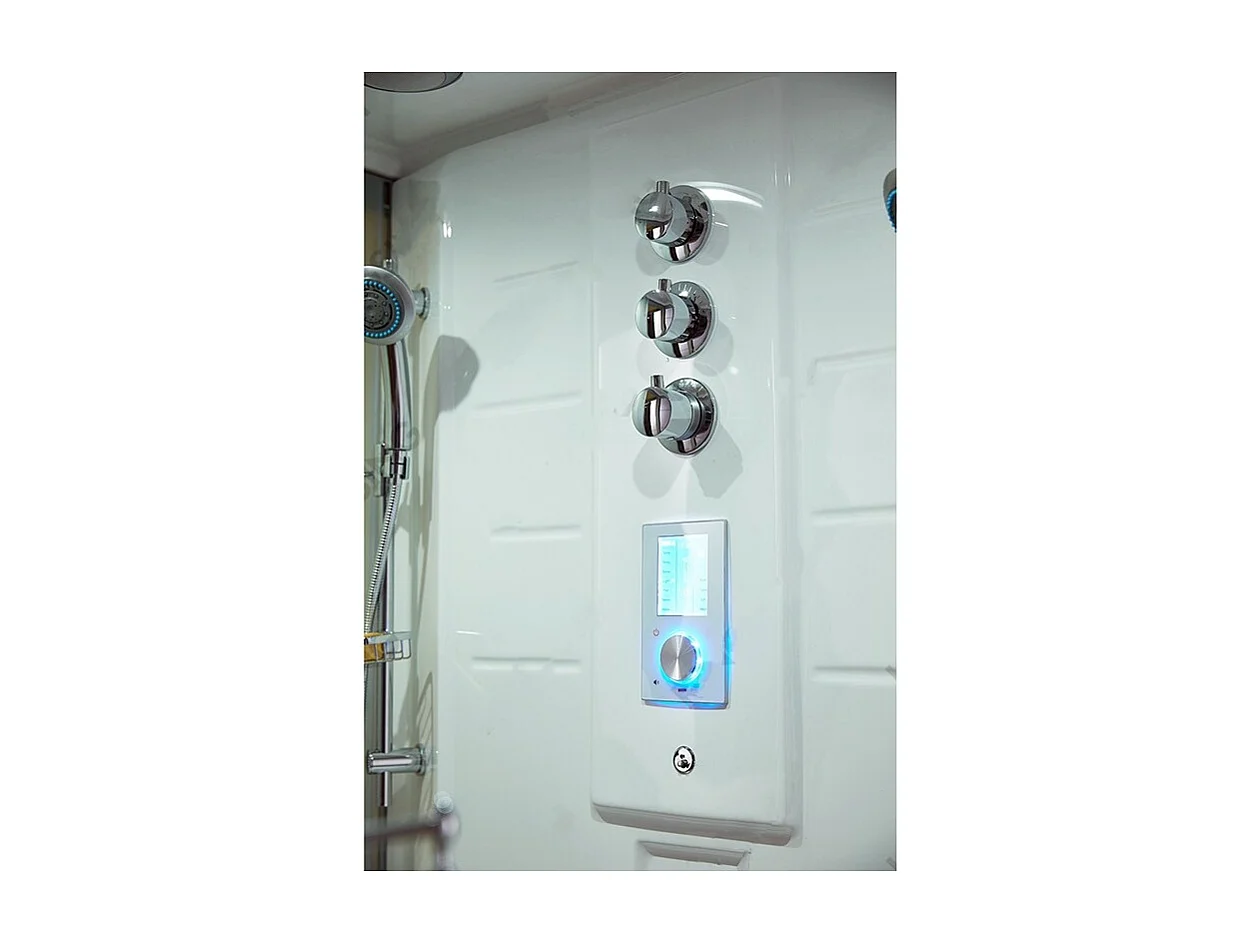 Combi Sauna Infrarouge Douche Hammam Boreal® IR-H-220D - droite