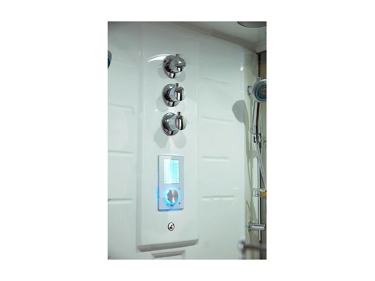 Combi Sauna Infrarouge Douche Hammam Boreal® IR-H-220G - gauche