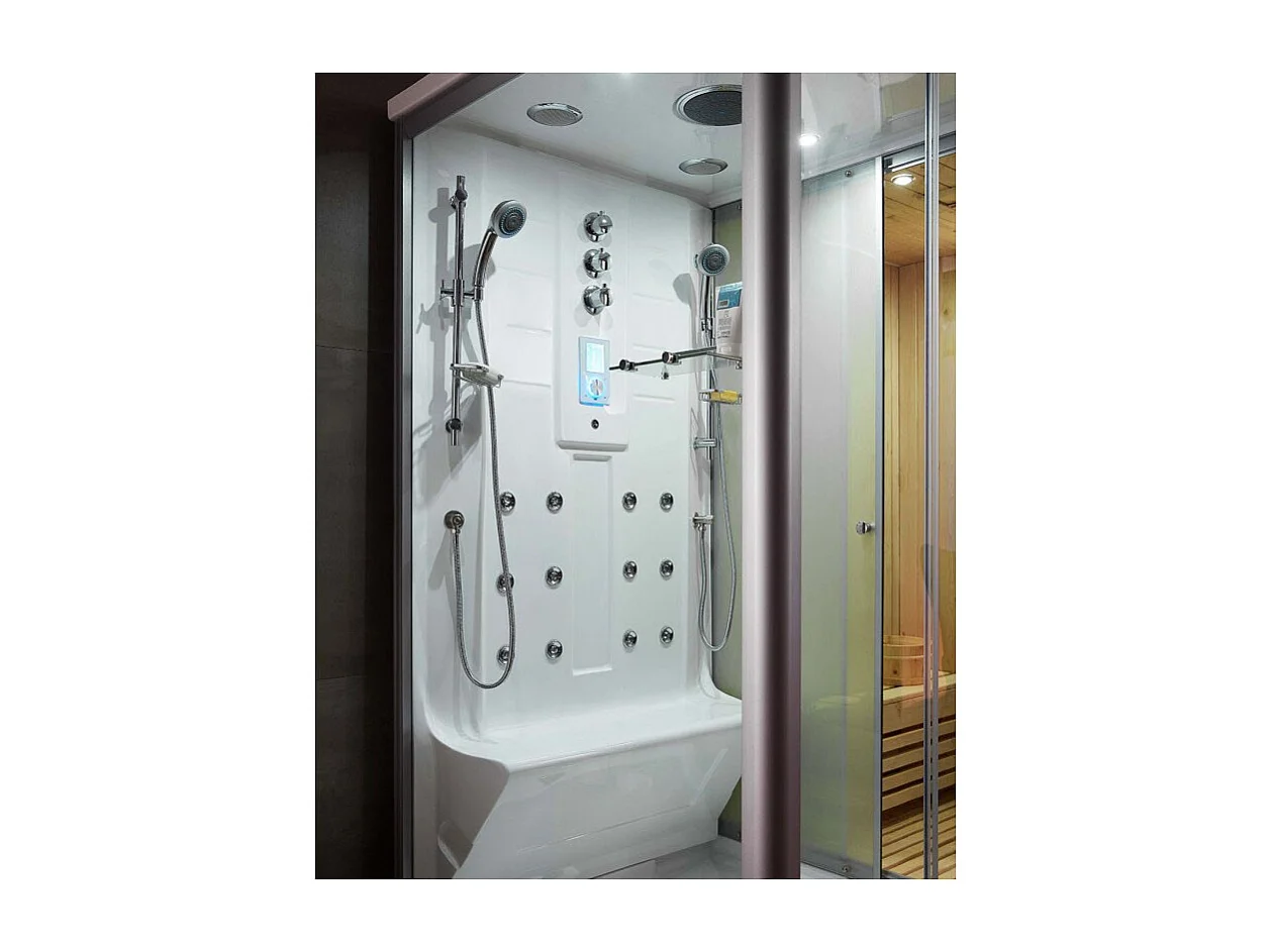 Combi Sauna Douche Hammam Boreal® SH220G - gauche