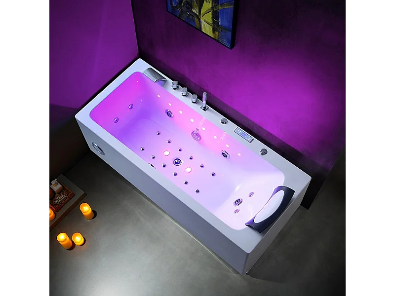 Baignoire balneo HAMILTON 170 ZELAND® 170x75 - angle gauche