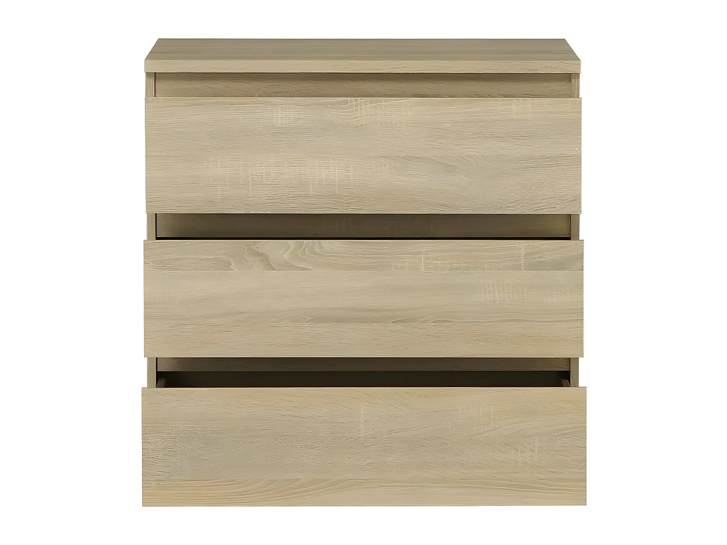 Comò Chelsea 3 Cassetti Rovere - Stile Intemporale - Ampio Spazio di Stoccaggio