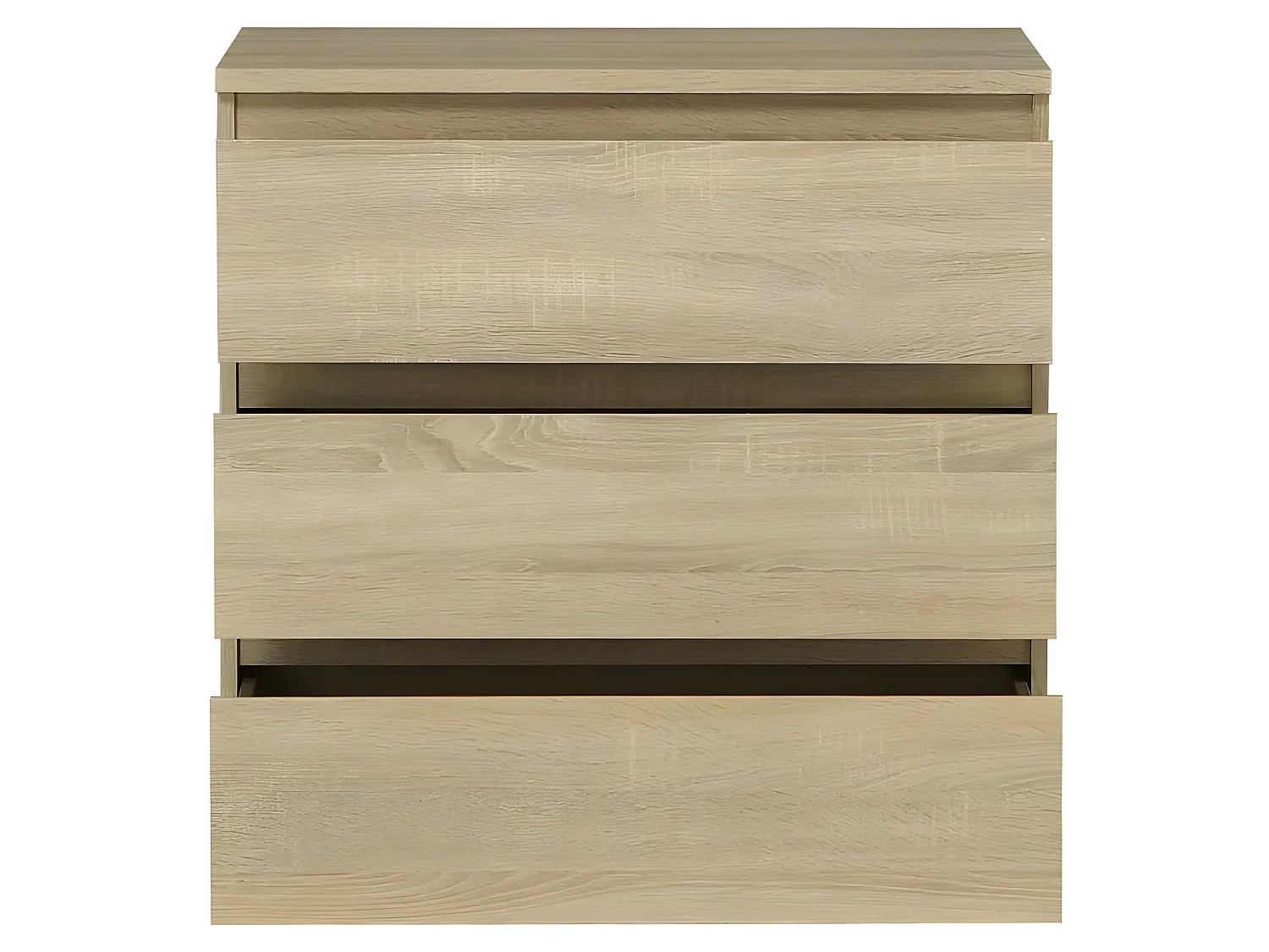 Kommode Chelsea 3 Schubladen Eiche - Zeitloser Stil - Geräumiger Stauraum