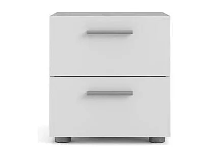 Pepe Table de nuit, largeur 40 cm, hauteur 42 cm, blanc.