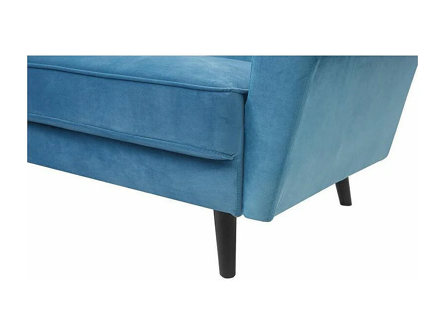 Canapé en Velours Design "Abayo" 204cm Bleu