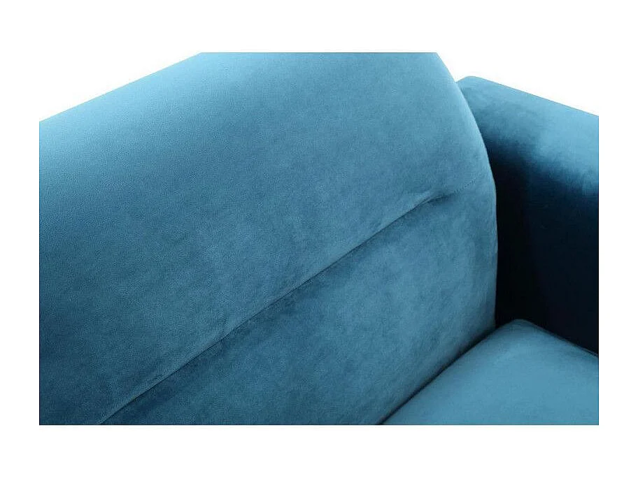 Canapé en Velours Design "Abayo" 204cm Bleu