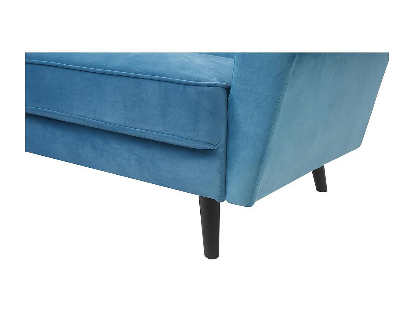 Canapé en Velours Design "Abayo" 204cm Bleu