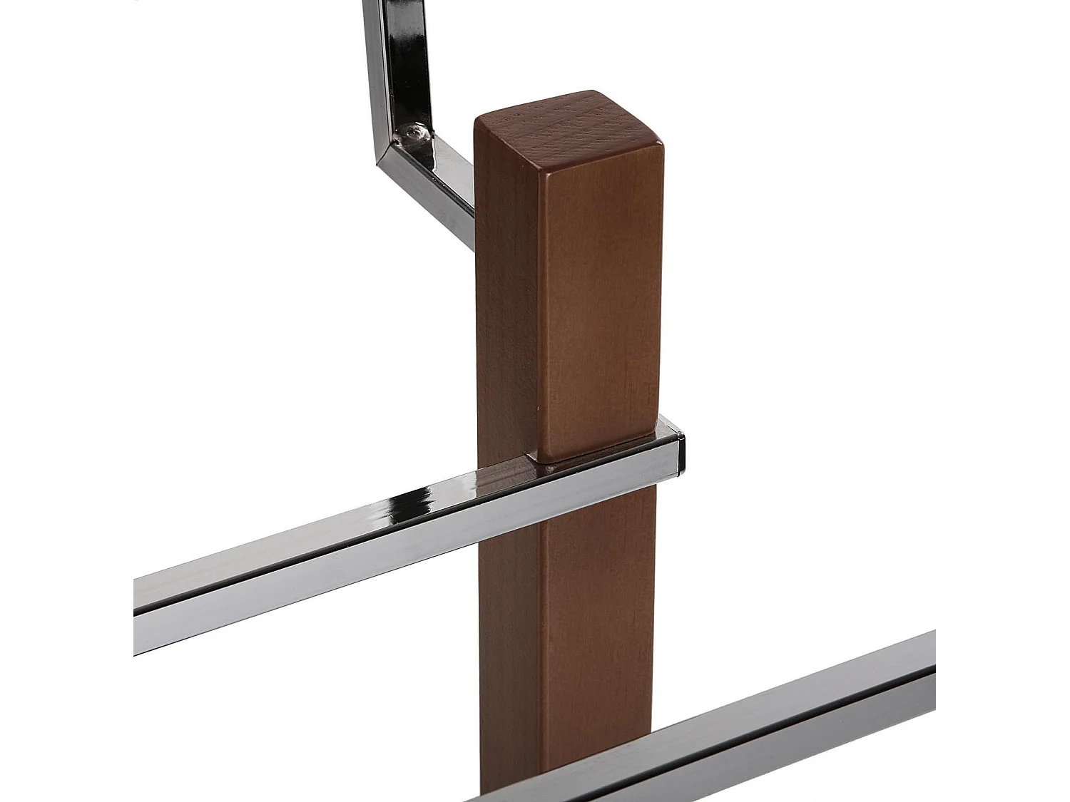 Wengue Servo Muto Moderno e Multifunzionale, Appendiabiti Indossatore per Camera da Letto e Spogliatoio, Marrone, 112x35x35cm