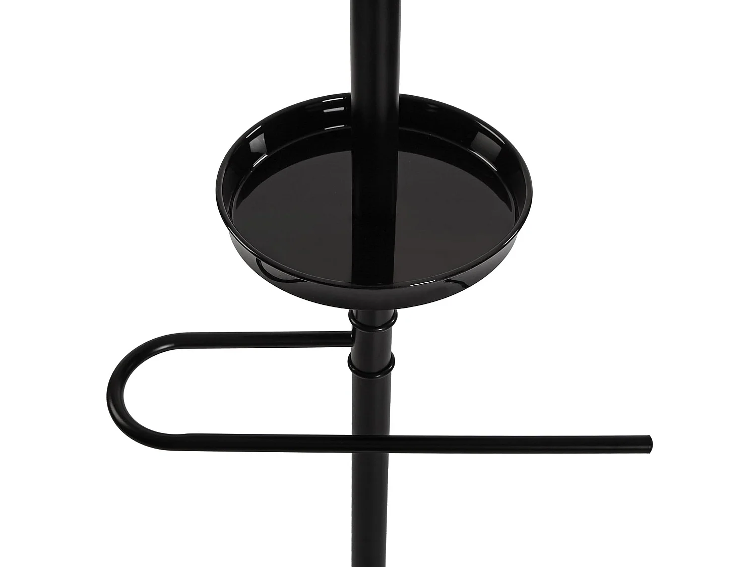 Valet de Chambre Noa, 180 x 30,5 x 40 cm, Métal, Noir