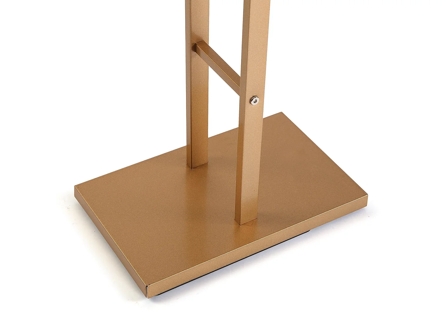 Lund Servo Muto Moderno e Multifunzionale, Appendiabiti Indossatore per Camera da Letto e Spogliatoio, Oro, 100x20x52cm