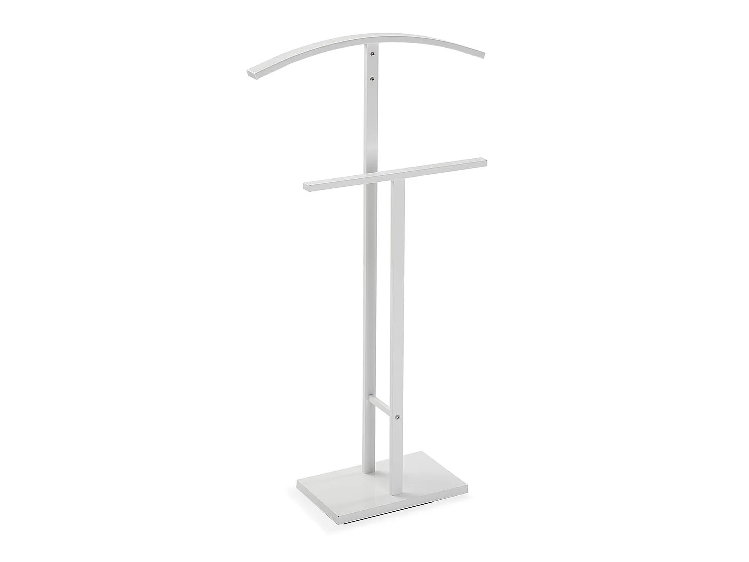 Valet de Chambre Lund, 100 x 20 x 52 cm, Acier, Blanc