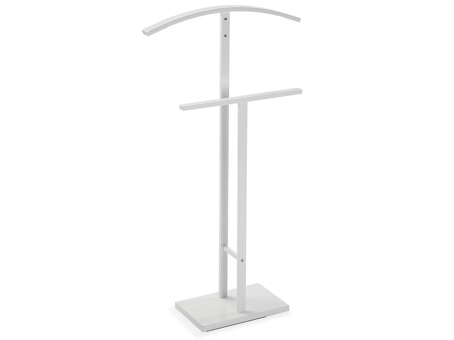 Valet de Chambre Lund, 100 x 20 x 52 cm, Acier, Blanc