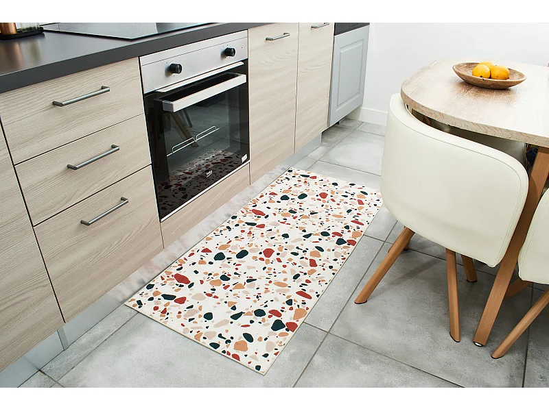 Tapis de salle de bain - ALMAFIE - multicolore - 60x130cm