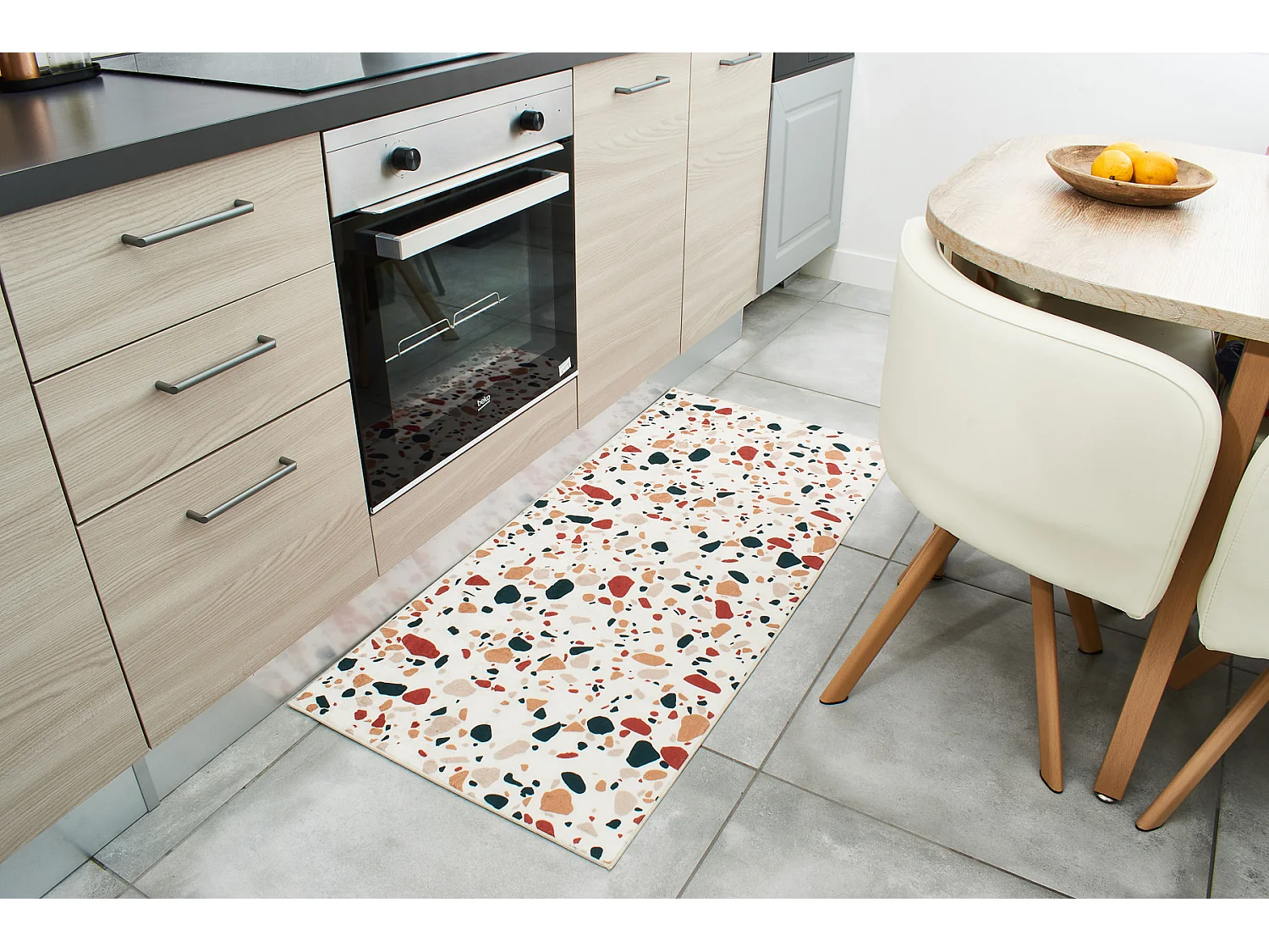 Tapis de salle de bain - ALMAFIE - multicolore - 60x130cm
